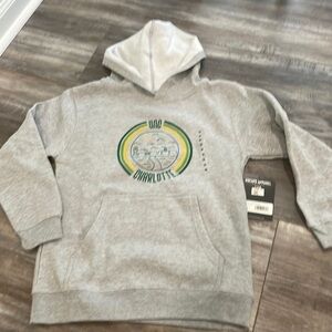 UNCC Charlotte Gray Hoodie 10-12 NEW